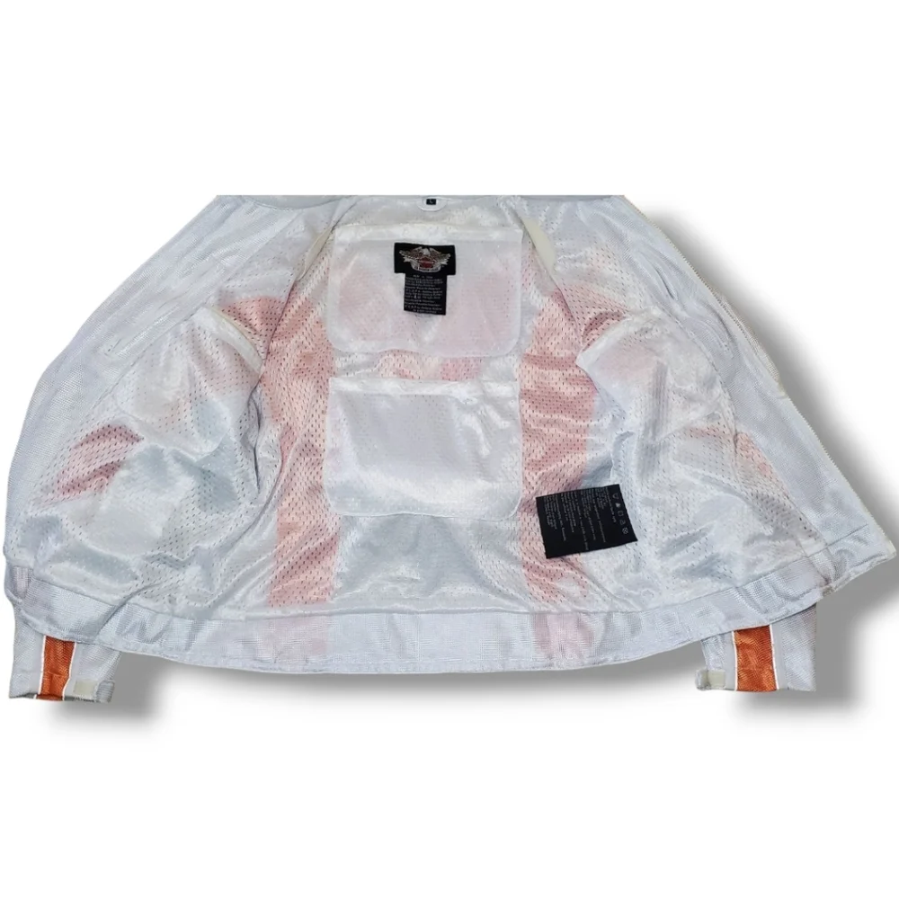 Harley Davidson Bomber Mesh Motorcycle Riding Jacket with Plate & Pad Pockets - Picture 4 of 12